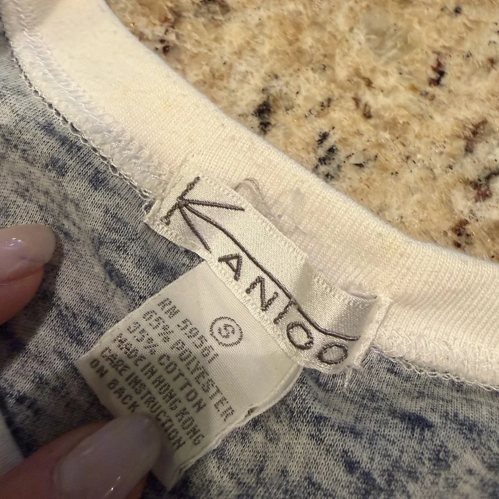 Vintage Boxy Blue and White Striped Shirt - Picture 6 of 7